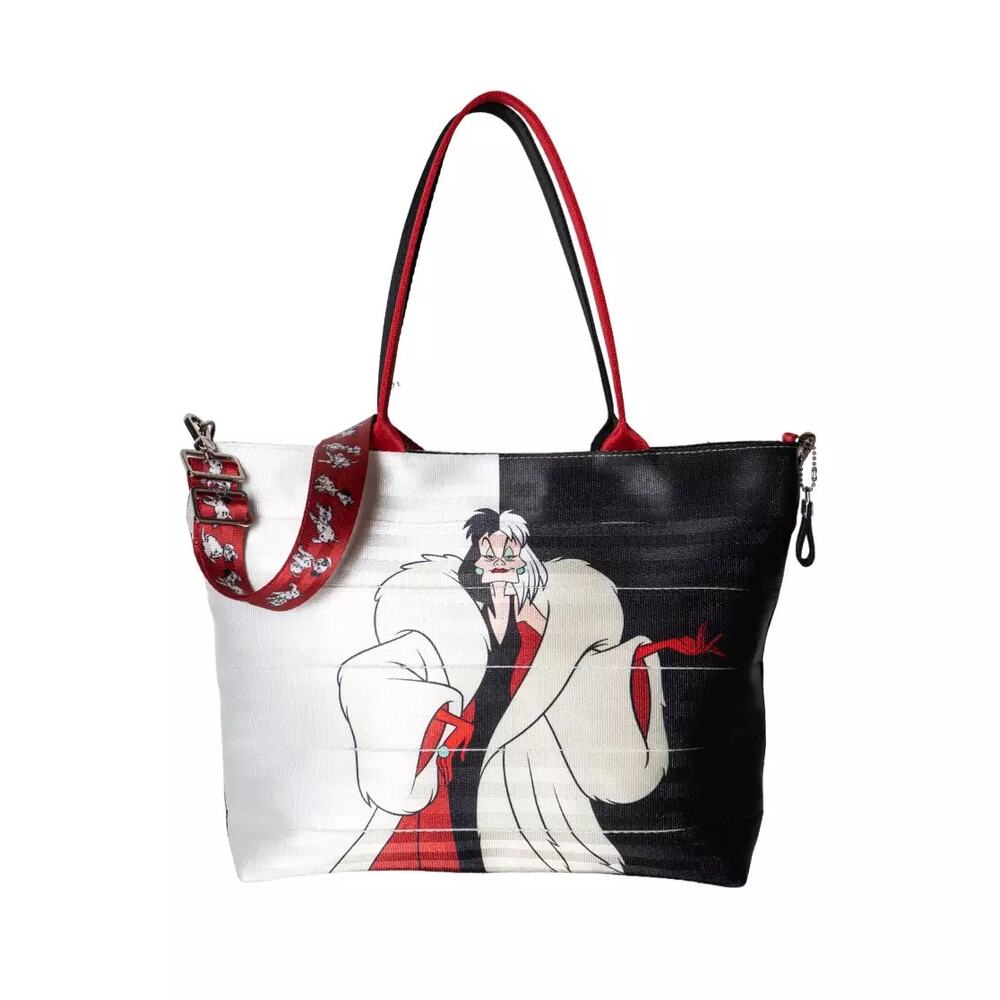 Disney Parks 2026 Harvey’s 100 Dalmatian Cruela de Vil Tote Bag Crossbody NWT - Picture 2 of 4